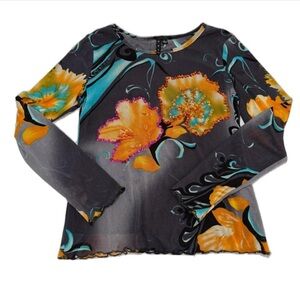 Y2K Vintage beaded top by AZI